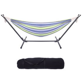 Free shipping  Hammock & Steel Frame Stand Swing Chair Home/Outdoor Backyard Garden Camp Sleep YJ