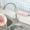 Drain Rack Storage Holder Shelf Kitchen Sink Faucet Sponge Soap Cloth Rack Mount