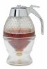 No Drip Honey Dispenser with Stand Honey Comb Shape Plastic Container Maple Syrup and Sugar Syrup Jar Pot