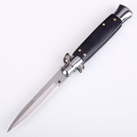 Outdoor Anti Height Hardness Folding Knife (Color: black)