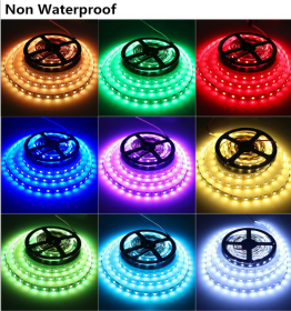 LED Light Strips Highlight 60 Light Beads Epoxy Waterproof Soft Strips (Option: IP20 blue-100cm)