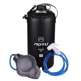 Outdoor Shower Domestic Hot Water Bag (Color: black)