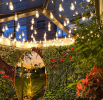 Outdoor LED string lights  Hanging back yard lights